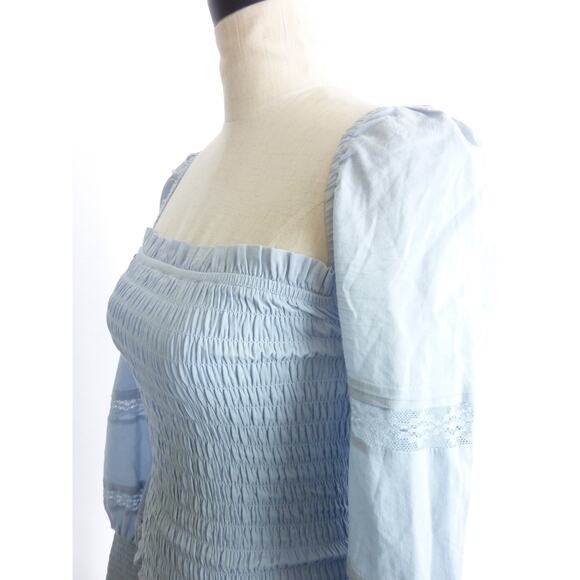 Reformation Clancy Top Blue Size S - Picture 3 of 5
